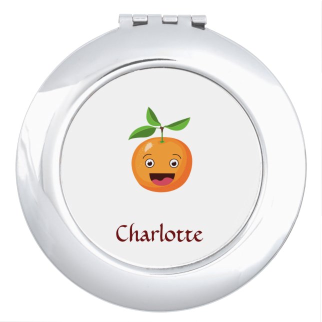 Compact travel mirror - add your own photo (Front)