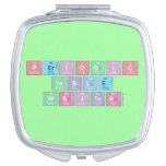 Periodic Table Writer  Compacte Spiegel Make-up Spiegeltjes