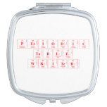 Periodic Table Writer  Compacte Spiegel Make-up Spiegeltjes