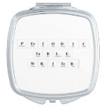 Periodic Table Writer  Compacte Spiegel Make-up Spiegeltjes