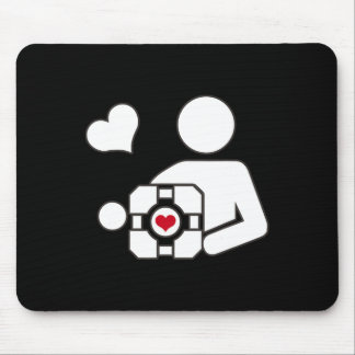 Companion Cube Gaming Portal Nerd Funny Gamer 1 Mouse Pad