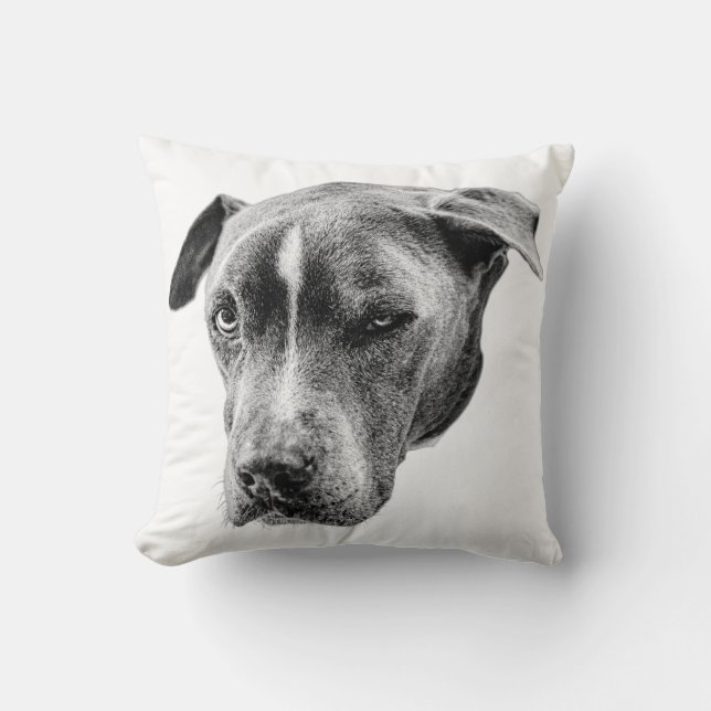 Companion Portrait Throw Pillow (Front)