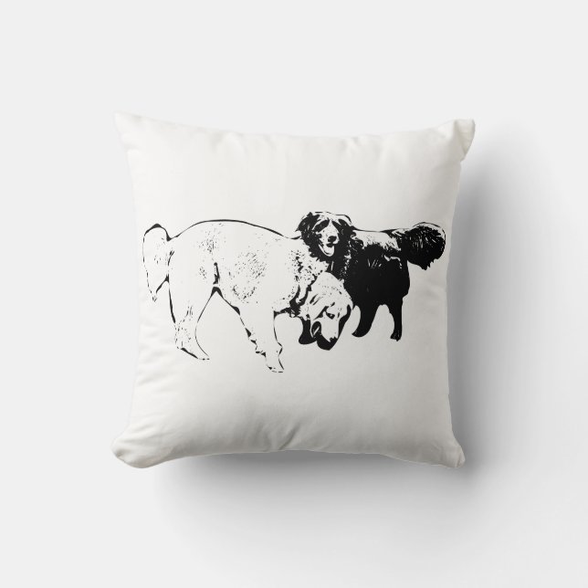 Companions in Quiet Light Throw Pillow (Front)
