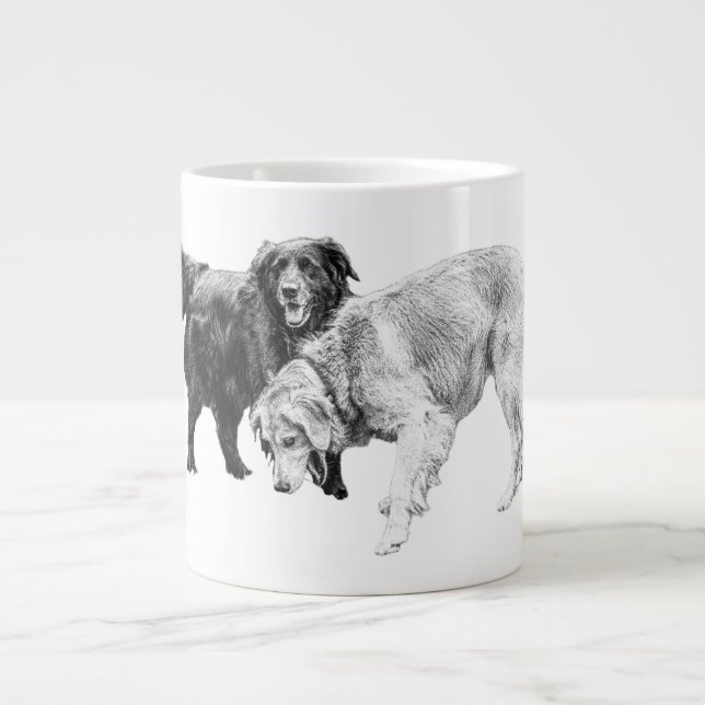 Companions in the Autumn Light Giant Coffee Mug (Front)