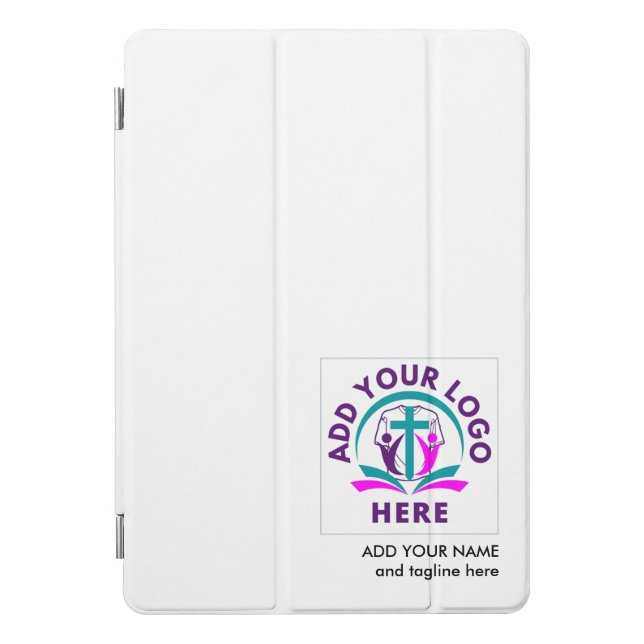 Company ADD YOUR LOGO Business Church Merchandise iPad Pro Cover (Front)
