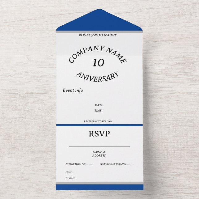 COMPANY ANIVERSARY EVENT INVITATION customizable (Inside)
