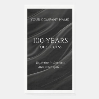Company Anniversary Custom Business Paper Guest Towels