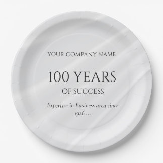 Company Anniversary Custom Business Paper Plates