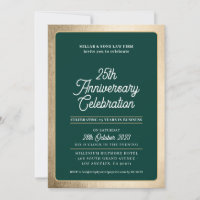 COMPANY ANNIVERSARY modern business green gold