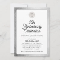 COMPANY ANNIVERSARY modern business silver gray