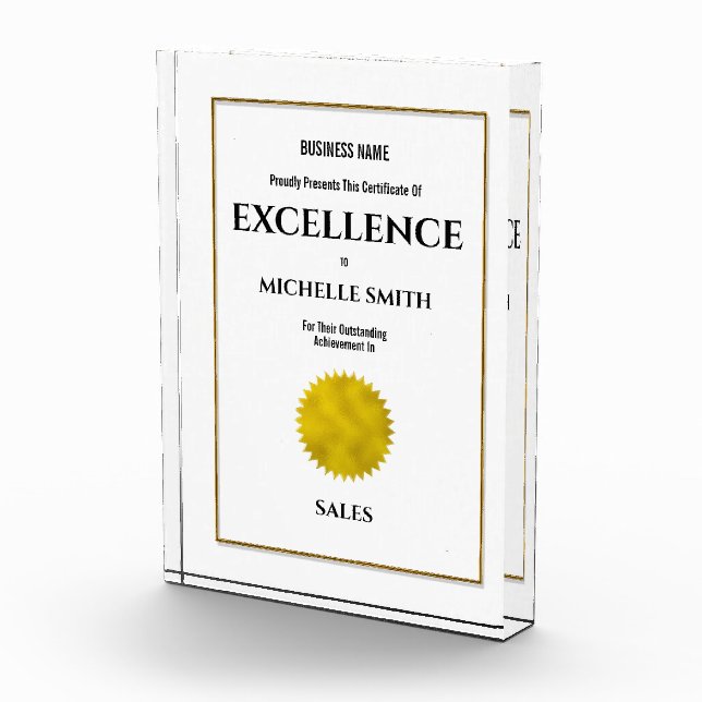 Company annual award employee recognition DIY (Right)