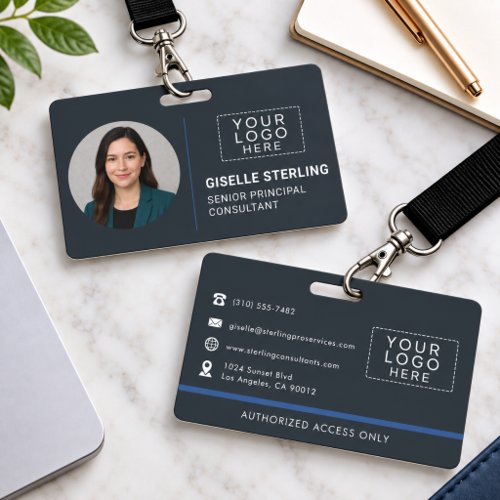 Company Badge Photo ID Logo Name Tag