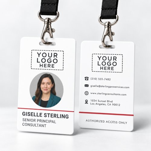 Company Badge Photo Name Tag ID Logo