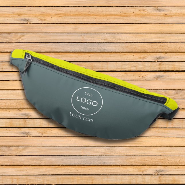 Company blue yellow belly bag logo fanny pack (Creator Uploaded)