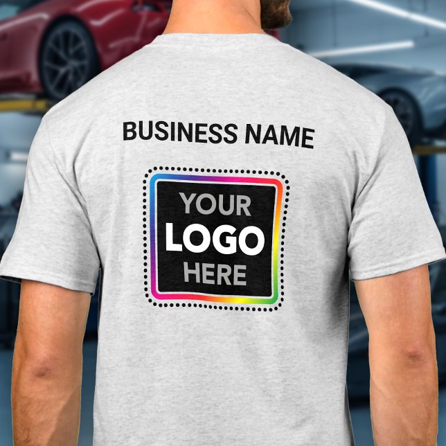Company Branded Logo T-Shirt - Front & Back Print (Creator Uploaded)