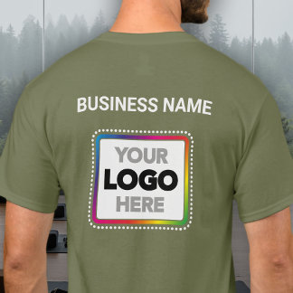 Company Branded Logo T-Shirt - Front & Back Print