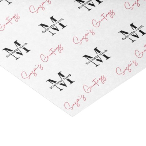 Company Branded Personalised Christmas Modern Tissue Paper
