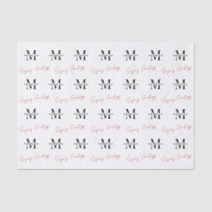 Company Branded Personalised Christmas Modern Tissue Paper