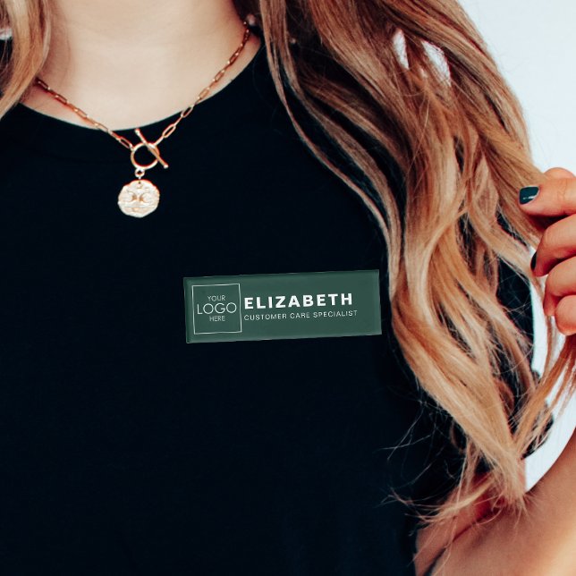 Company Branded Your Logo Here Name Tags Badges (Creator Uploaded)