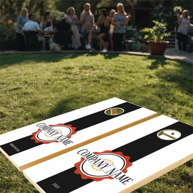Company branding friendly competition teambuilding cornhole set (Creator Uploaded)