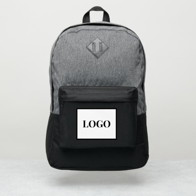 Company Business Add Logo Custom Port Authority® Backpack | Zazzle