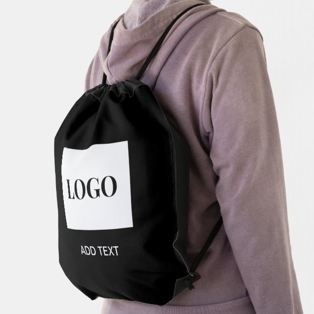 Company Business Add Logo Promotional Custom Drawstring Bag (Insitu)