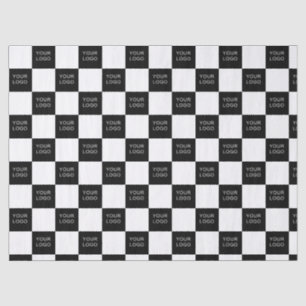 Company Business Branded Logo Pattern Kraft Tissue Paper