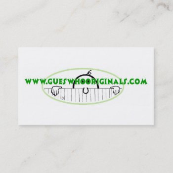 Company Business Card by gueswhooriginals at Zazzle