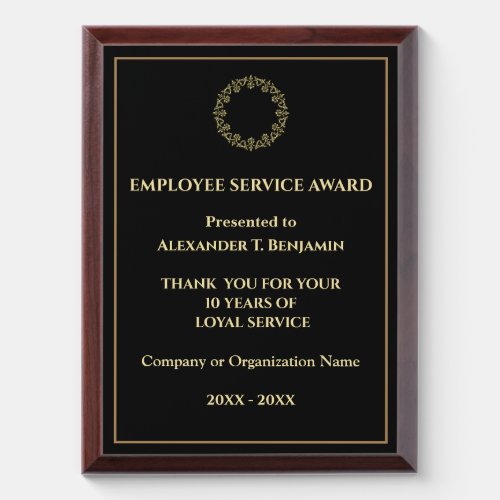 Company Business Gold Employee Service Award