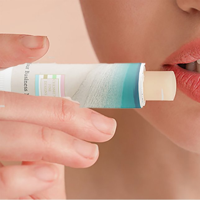 Company Business Logo Beach Scene Lip Balm (Creator Uploaded)