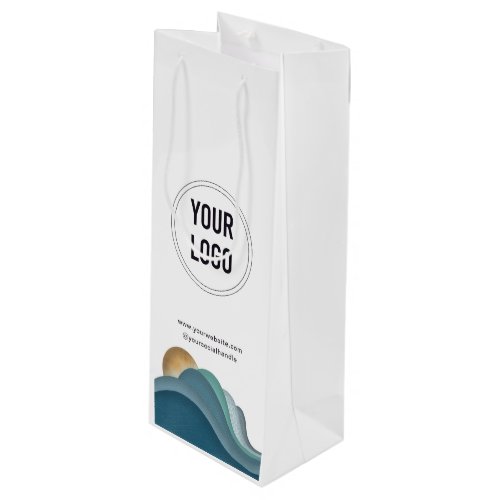 Company Business Logo Custom Paper Wine Gift Bag