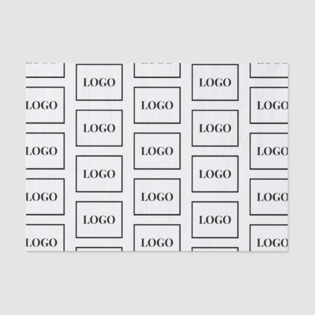 Company Business Logo Custom Tissue Paper (Front)