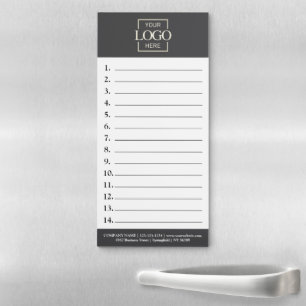 Company Business Logo Promotional To-Do List Magnetic Notepad