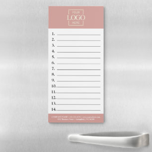 Company Business Logo Promotional To-Do List Magnetic Notepad
