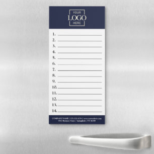 Company Business Logo Promotional To-Do List Magnetic Notepad