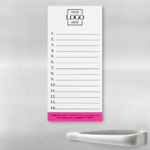 Company Business Logo Promotional To-Do List Magnetic Notepad