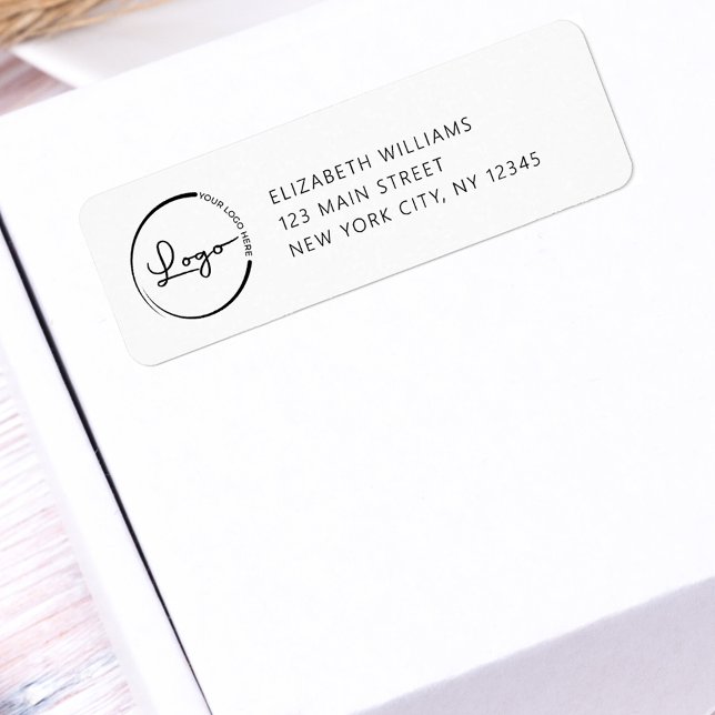 Company Business Logo Return Address Label (Creator Uploaded)