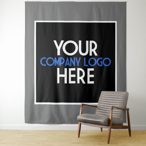 Company Business Logo Trade Show Backdrop Gray