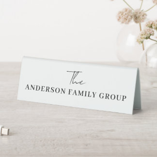 Company Business Name Branding Professional Table Tent