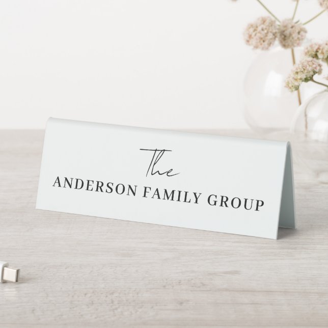 Company Business Name Branding Professional Table Tent (In SItu (Table))