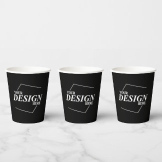 Company Business Name Design Your Own Paper Cups