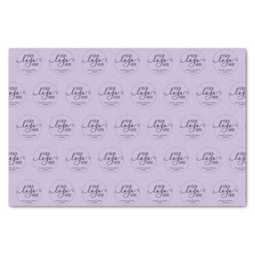 Company Business Personal Logo Branding Purple Tissue Paper