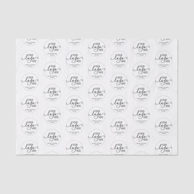 Company Business Personal Logo Marketing Branding Tissue Paper (Front)
