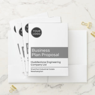 Company Business Plan Pocket Folder
