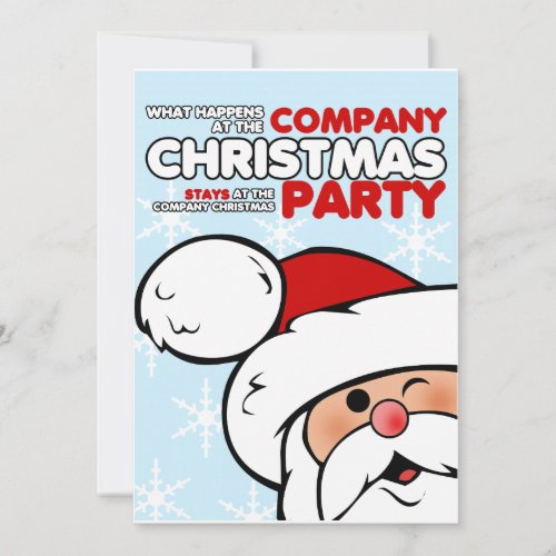 Company Christmas Party Invitations