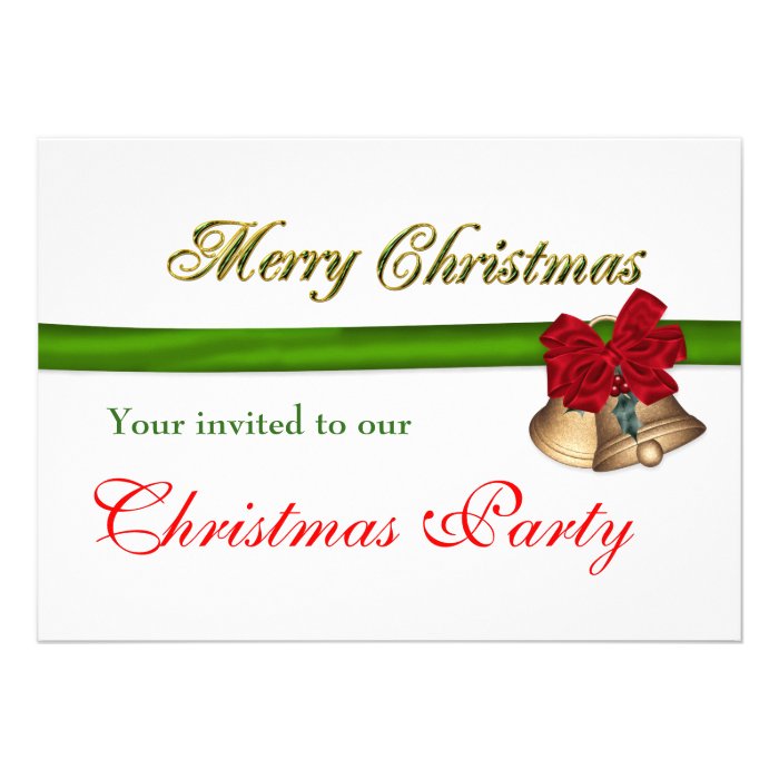 Company Christmas Party Invitations