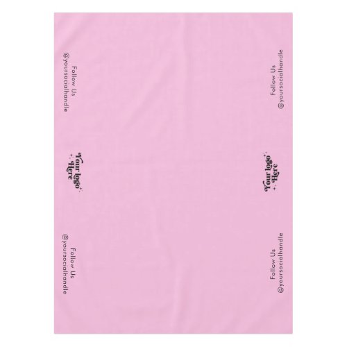 Company Classy Pastel Pink Runner Event Show Tablecloth