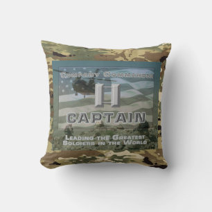 Company Commander Throw Pillow