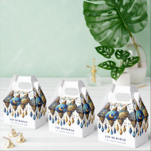 Company Corporate Eid Mubarak Holiday Postcard Favor Boxes