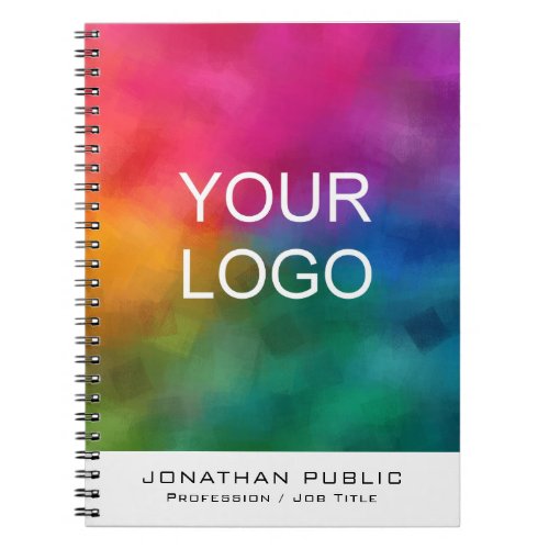 Company Corporate Logo Business Add Your Text Notebook
